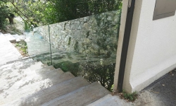 Garde corps en verre pour escaliers