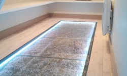 Dalle de sol en verre