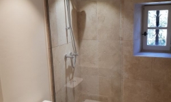 Paroi de douche en verre sur mesure un côté