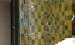 Paroi de douche en verre deux cotés